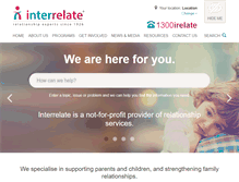 Tablet Screenshot of interrelate.org.au